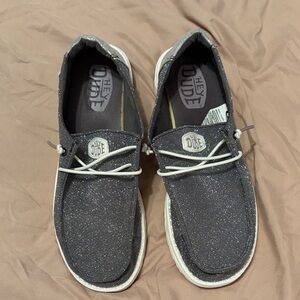 Hey Dude Glittery Charcoal Shoes